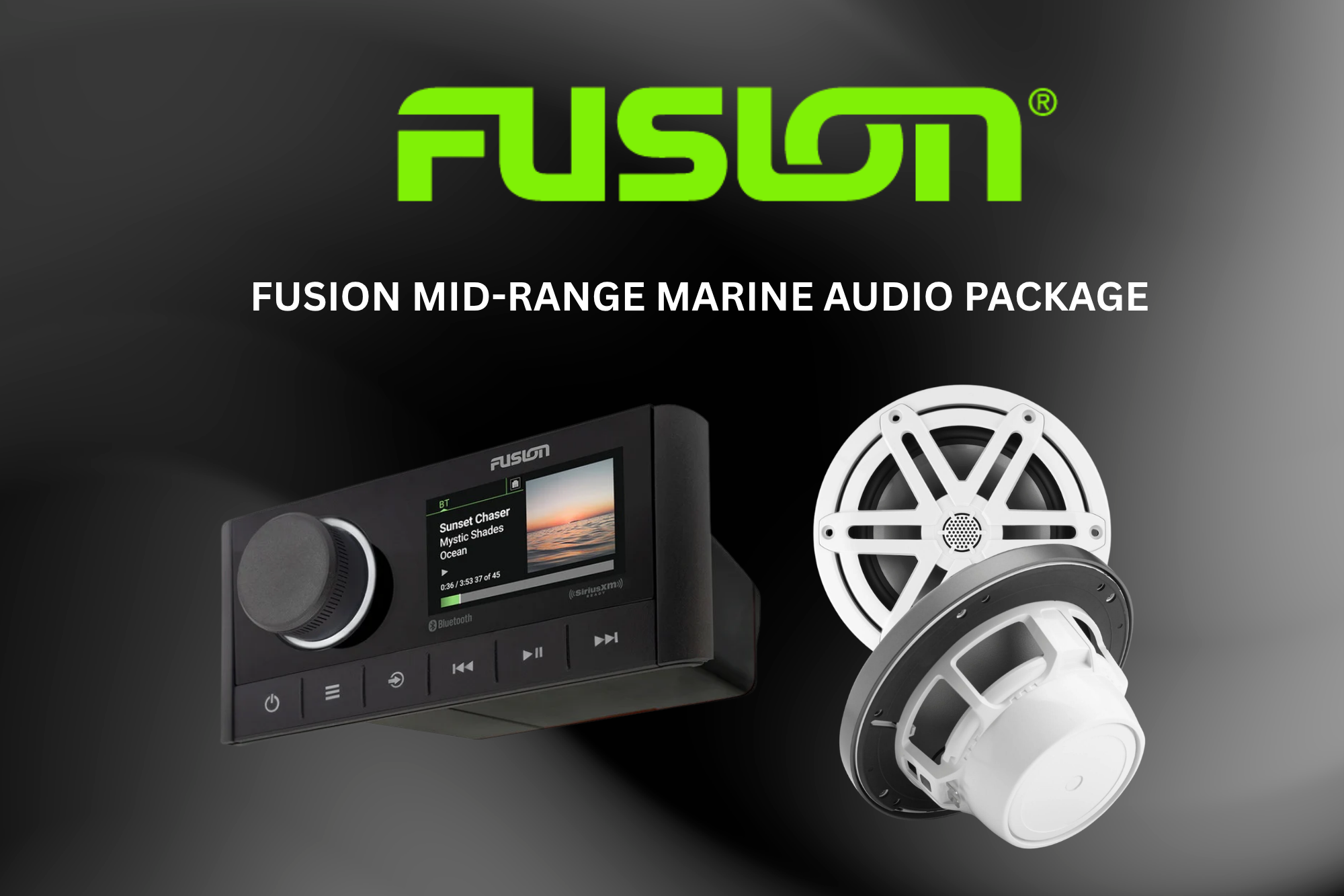 Fusion Mid-Range Marine Audio Package