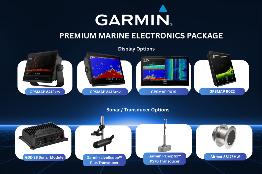 GARMIN PREMIUM MARINE ELECTRONICS PACKAGE
