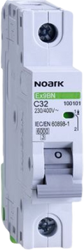 Noark 32 Amp Miniature Circuit Breaker MCB C Curve 1 Pole 6kA
