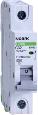 Noark 32 Amp Miniature Circuit Breaker MCB C Curve 1 Pole 6kA