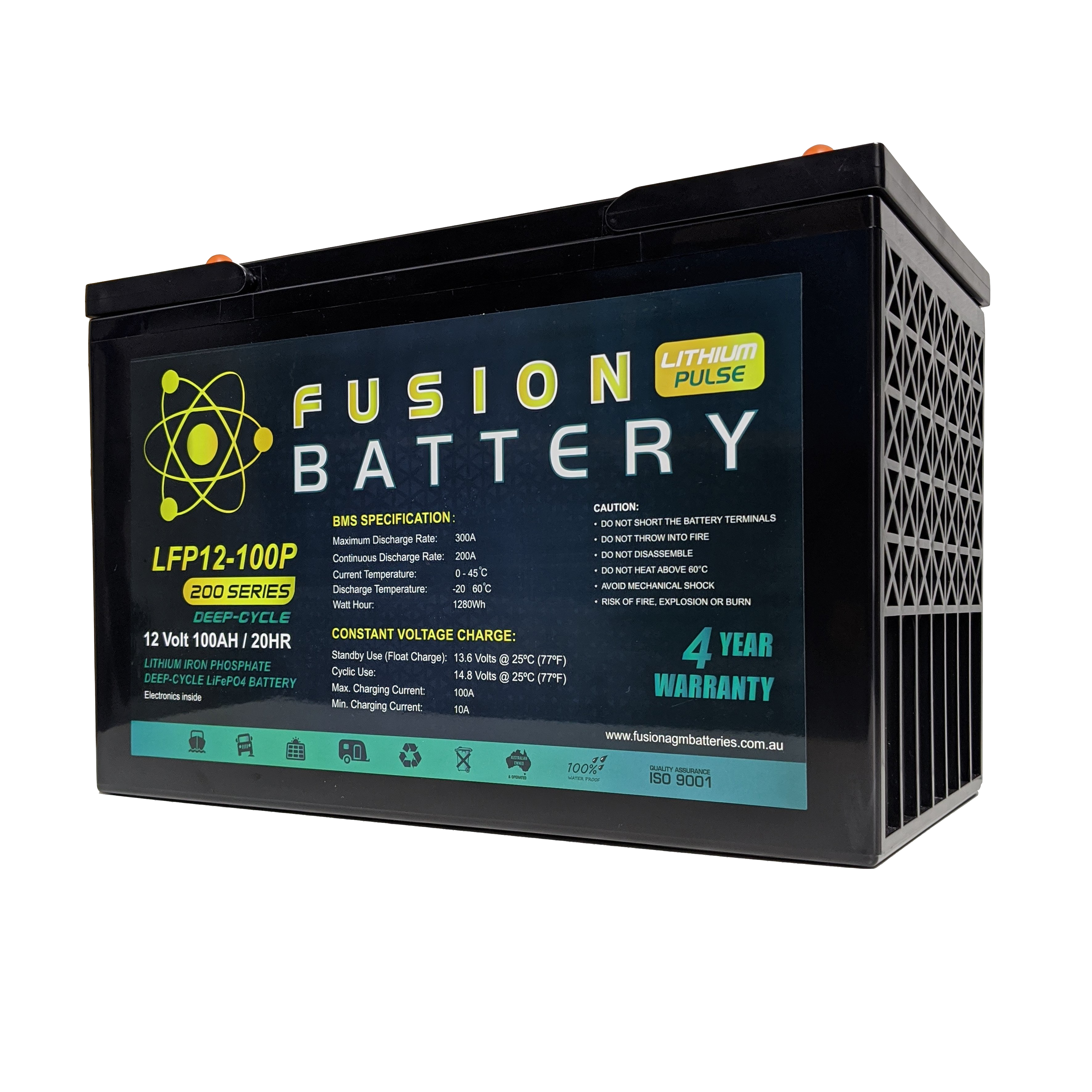 Fusion Pulse 12v 100Ah Lithium Battery