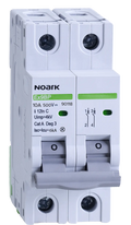 Noark 10 Amp DC Miniature Circuit Breaker MCB 2 Pole K Curve 10kA