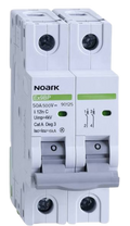 Noark 50 Amp DC EX9BP Miniature Circuit Breaker MCB 2 Pole K Curve 10kA
