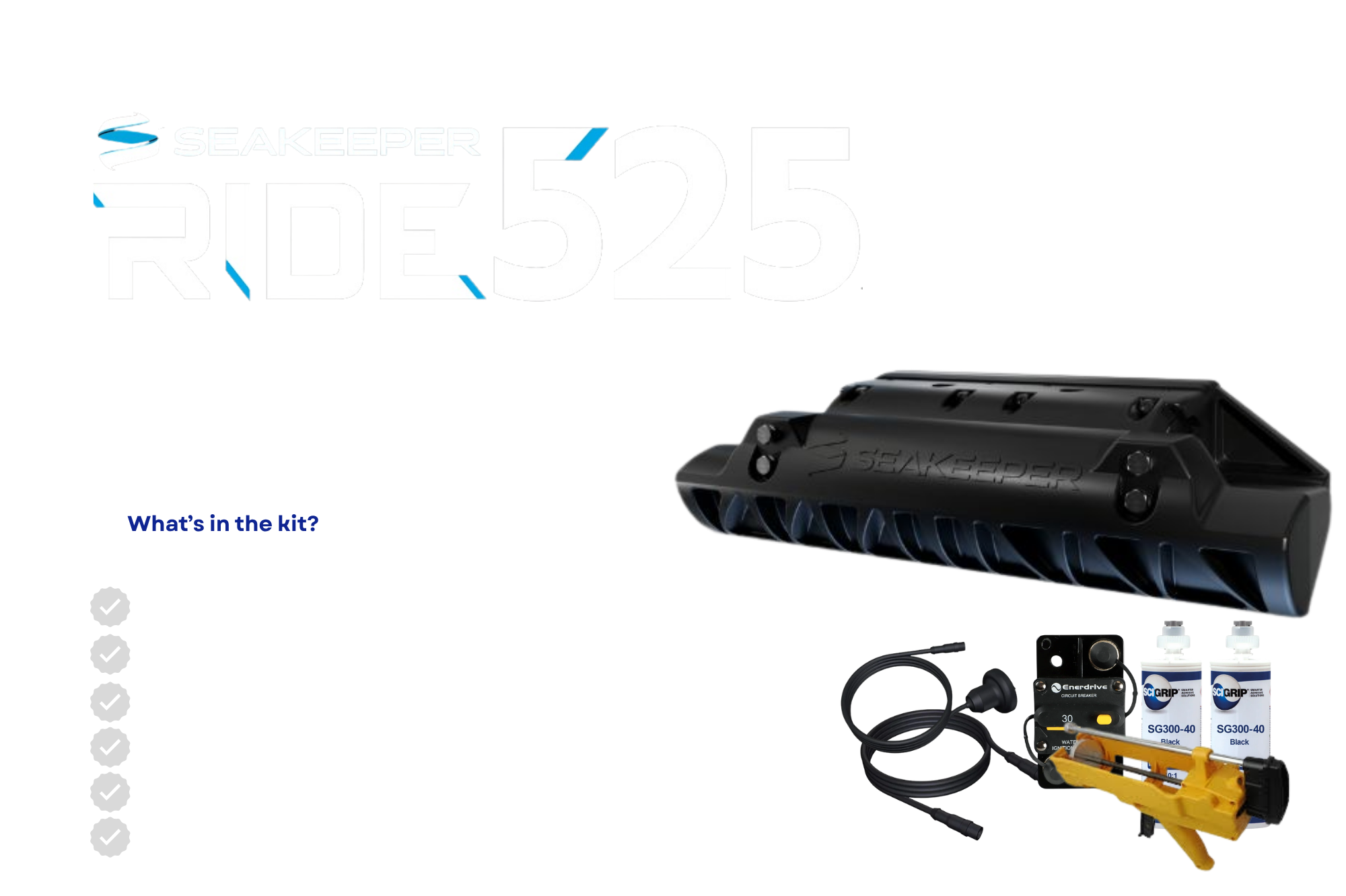 Seakeeper 525 Complete Kit