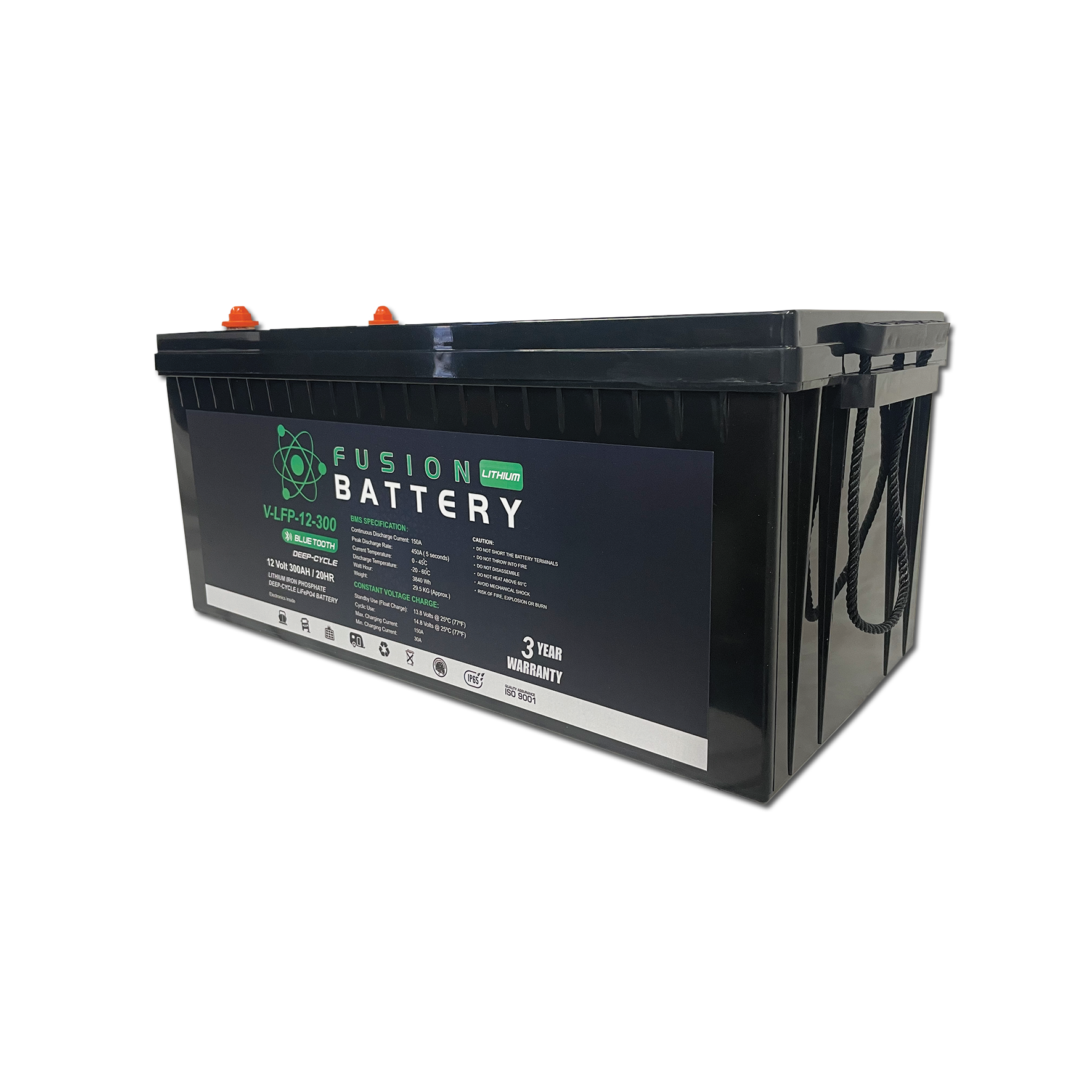 Fusion V-LFP-12-300 Deep-Cycle 12V 300Ah Lithium Battery
