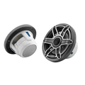 JL Audio® M6 Marine Speakers, 6.5" with LED and Titanium Sport Grille