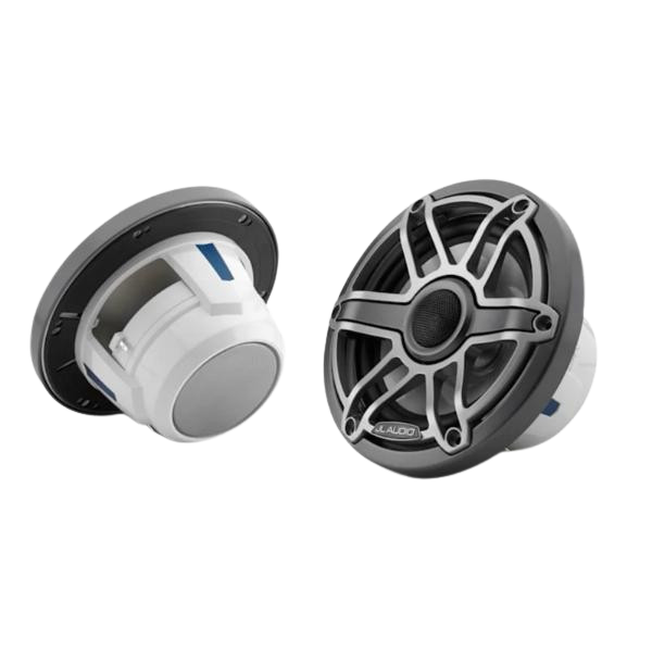 JL Audio® M6 Marine Speakers, 6.5" with LED and Titanium Sport Grille