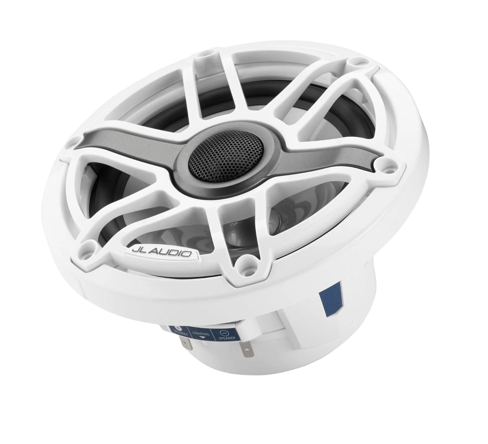 JL Audio® M6 Marine Speakers, 6.5" with LED and White Sport Grille