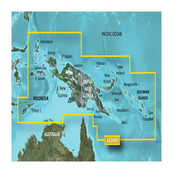 BlueChart g3 Vision microSD – Timor Leste/New Guinea