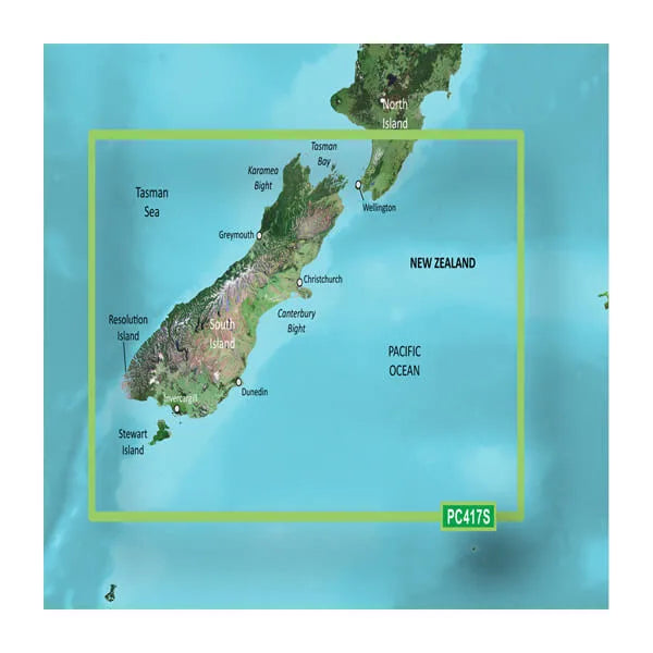 BlueChart g3 microSD with SD Adaptor - New Zealand South