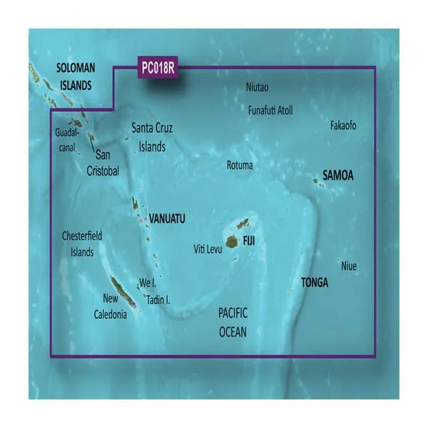 BlueChart g3 microSD with SD Adaptor - New Caledonia to Fiji