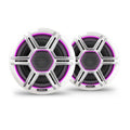 Fusion Apollo™ Speakers, 6.5" LED Marine Speakers with Sports White Grilles
