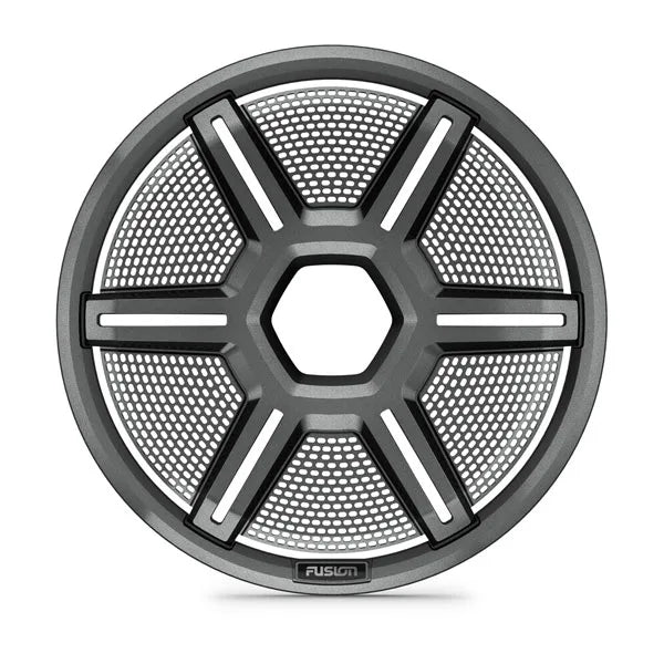 Fusion Apollo™ Subwoofer grille, 12" Shielded gray subwoofer grille