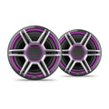 Fusion Apollo™ Speakers, 8.8" LED Marine Speakers with Sports Grey Grilles