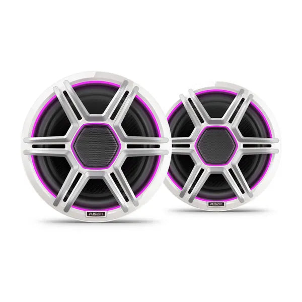 Fusion Apollo™ Speakers, 8.8" LED Marine Speakers with Sports White Grilles