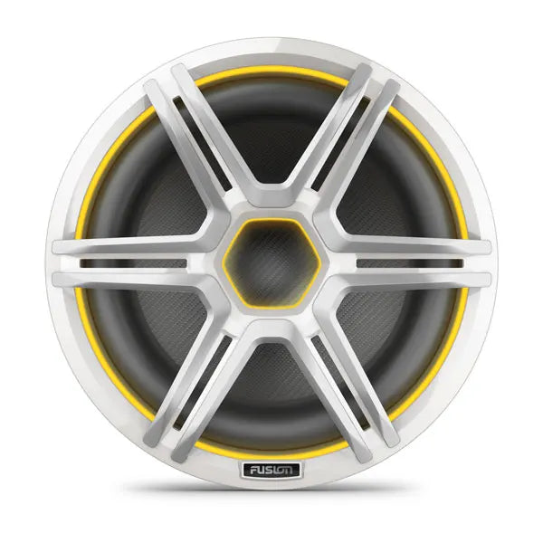 Fusion Apollo™ Subwoofer, 12" LED Marine Subwoofer with Sports White Grille