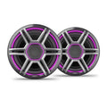 Fusion Apollo™ Speakers, 7.7" LED Marine Speakers with Sports Grey Grilles