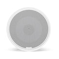 Fusion® FM Series Marine Subwoofers, 10" 400-Watt Round White Flush-Mount Marine Subwoofer