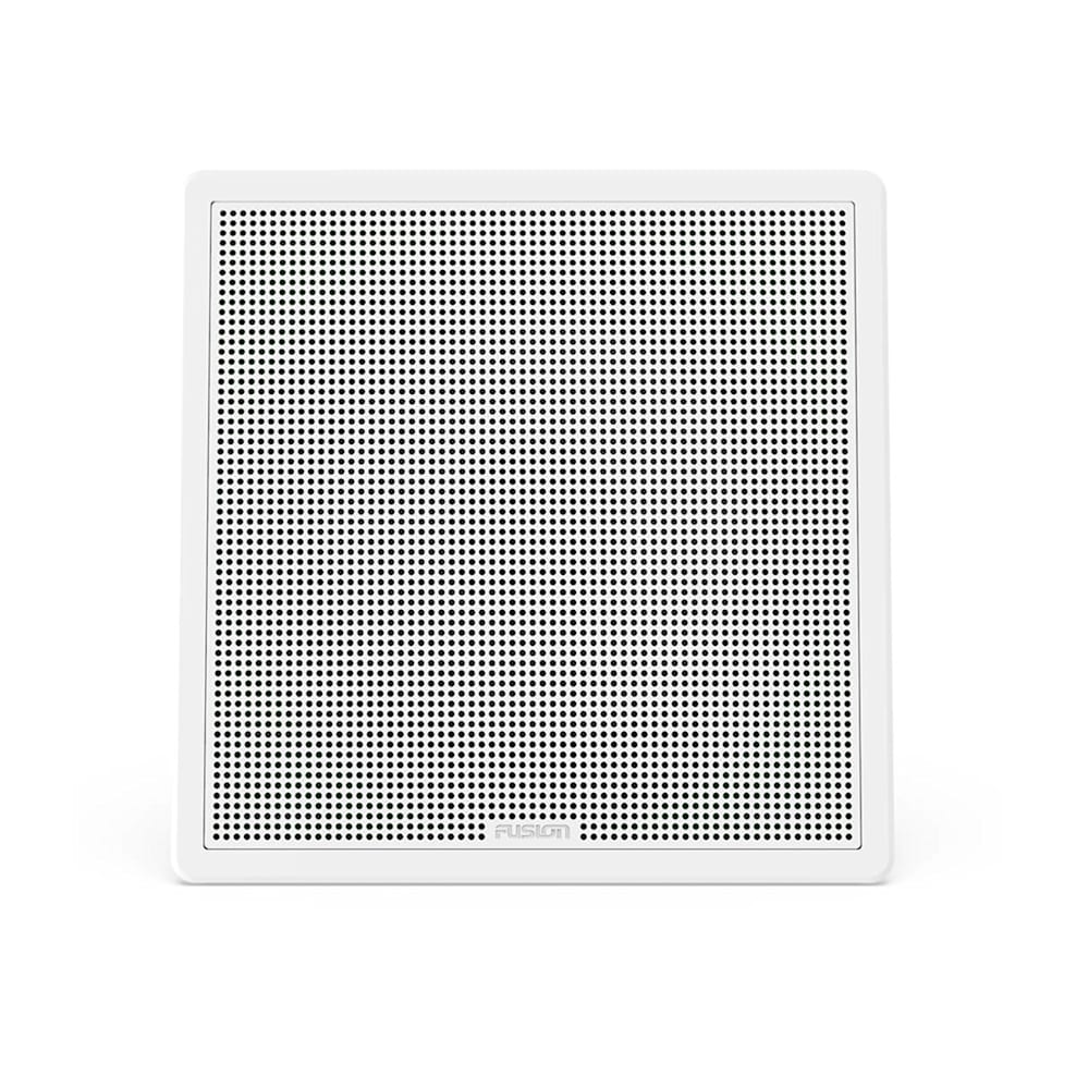Fusion® FM Series Marine Subwoofers, 10" 400-Watt Square White Flush-Mount Marine Subwoofer