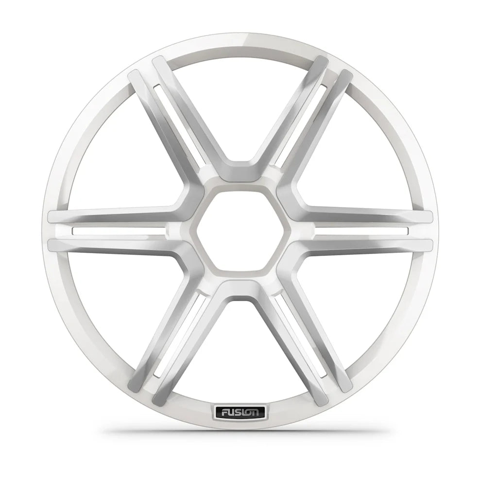 Fusion Apollo™ Subwoofer grille, 12" Sports white subwoofer grille