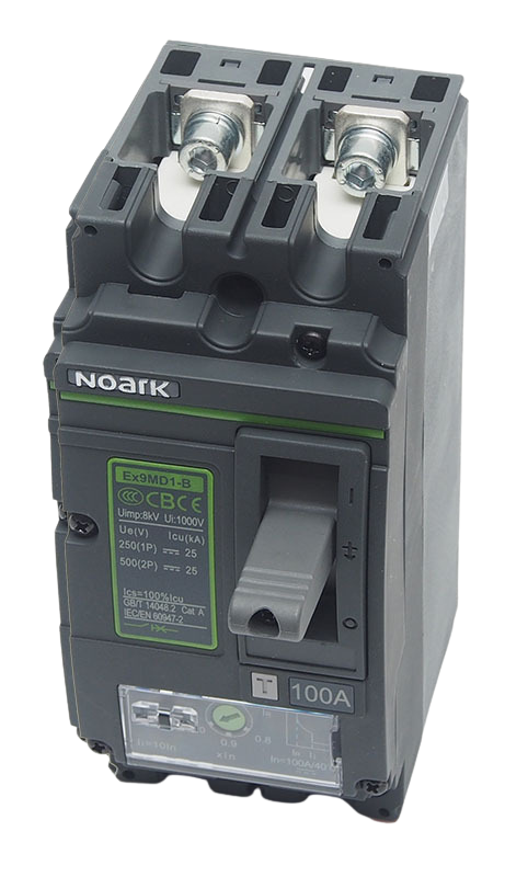 Noark 100 Amp EX9MD1B DC Moulded Case Circuit Breaker MCCB 2 Pole 25kA