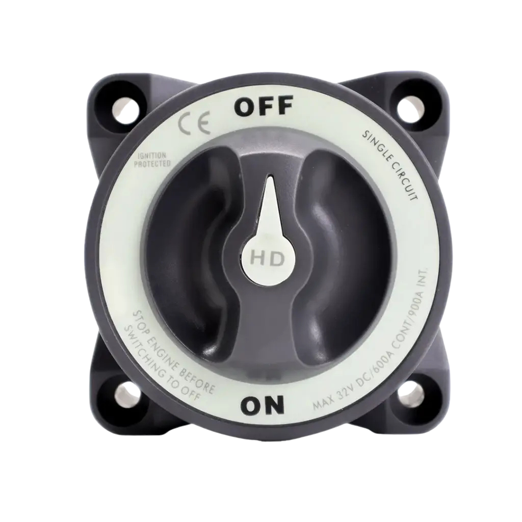 Heavy Duty On-Off 600A up to 32v Battery Switch