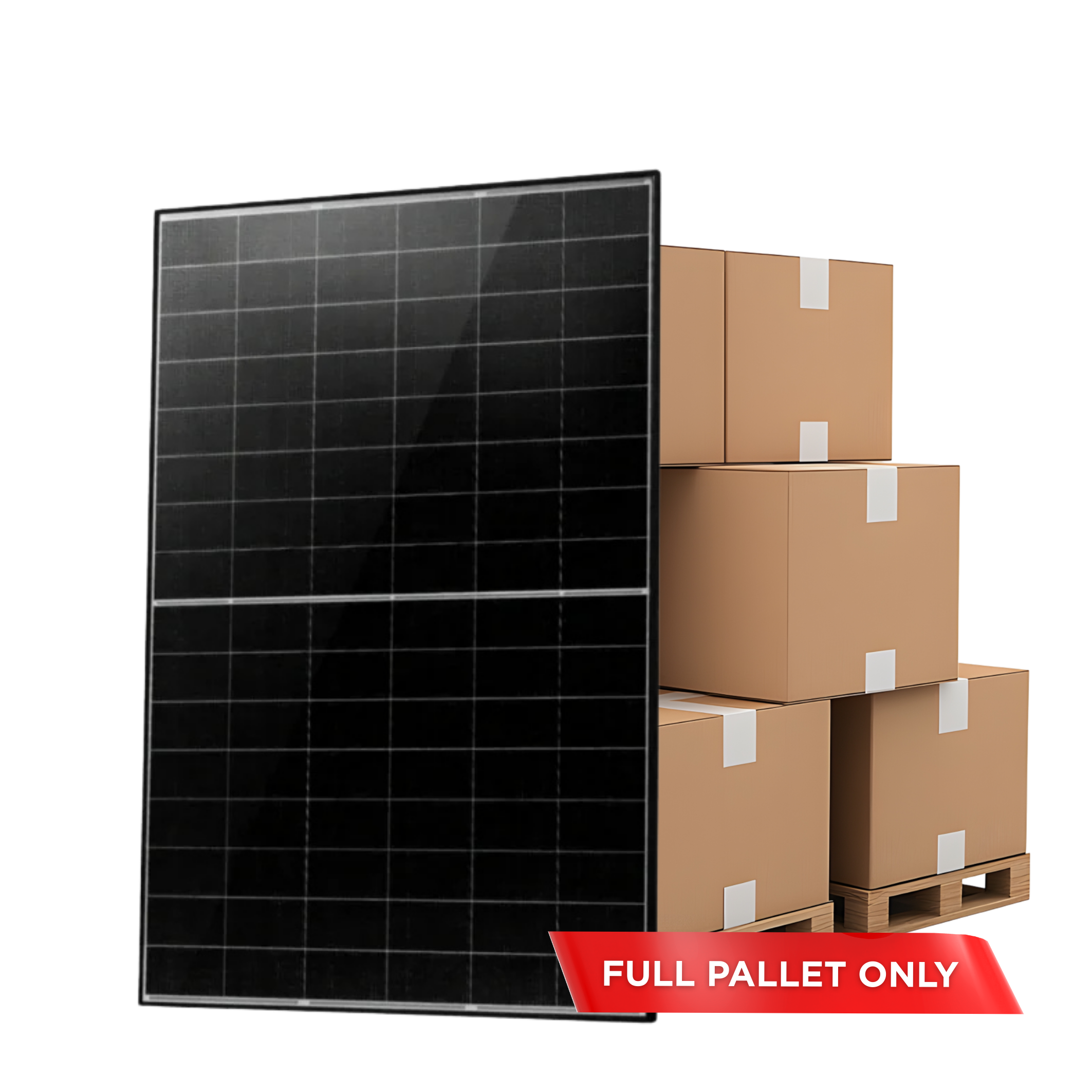 Jinko 475 Watt 96 Cell TIGER NEO Mono-Facial Dual Glass N-Type 30mm Black Frame Solar Panel PALLET OF 37