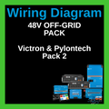 Wiring Diagram - 48v Off-Grid Pack | Victron & Pylontech Pack 2